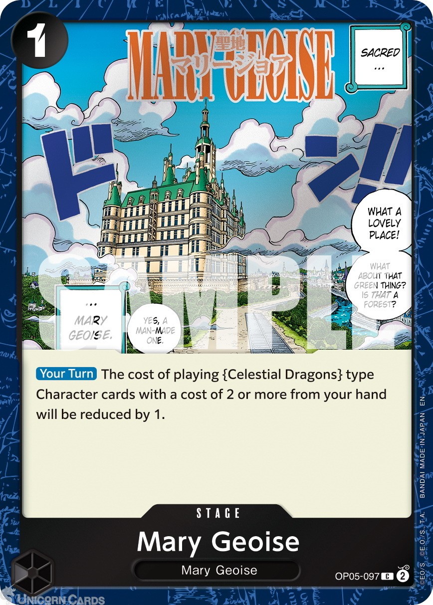 OP05-097 Mary Geoise : Common Pirate Foil English One Piece TCG Card : PRB02: On