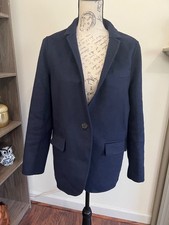 J.Crew Navy Blue Blazer Single Button Blazer Jacket Pockets Business Casual 6
