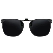 Clip on Sunglasses Over Prescription Glasses Polarized Anti Glare Flip Up UV ...