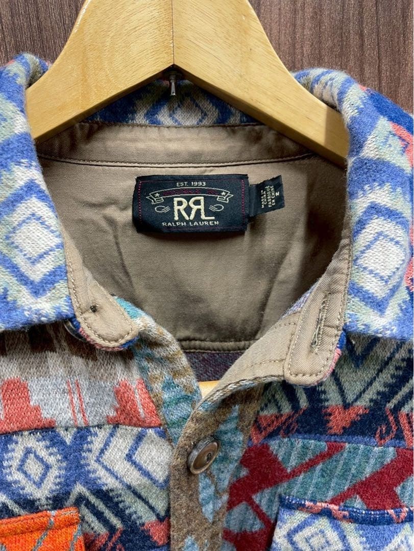 RRL Double RL Ralph Lauren Patchwork Western Flan… - image 3