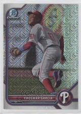 2022 Bowman Chrome Prospects Mega Box Mojo Refractor Yhoswar Garcia 0q0m