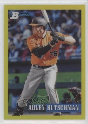 2021 Bowman Heritage Prospects Yellow Chrome Refractor 7/75 Adley Rutschman 0m4q