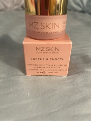 MZ Skin Soothe & Smooth Hyaluronic Brightening Eye Complex NIB14ml/MSRP $165!