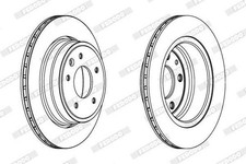 2x FERODO Premier Bremsscheiben Hinten für JAGUAR XJ (NAW, NBW) 305mm