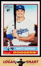 Matt Gorski 2025 Topps Heritage #555 RC Los Angeles Dodgers