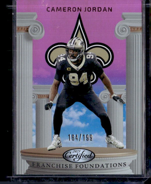 2025 Panini Certified Cameron Jordan Franchise Foundations Mirror Pink /199