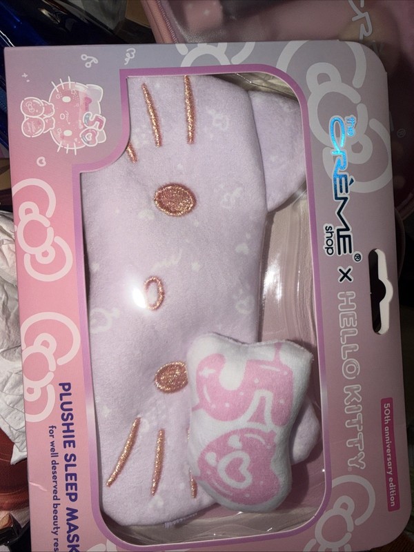The Creme Shop  Sanrio Hello Kitty 50th Plushie Anniversary Sleep Mask 