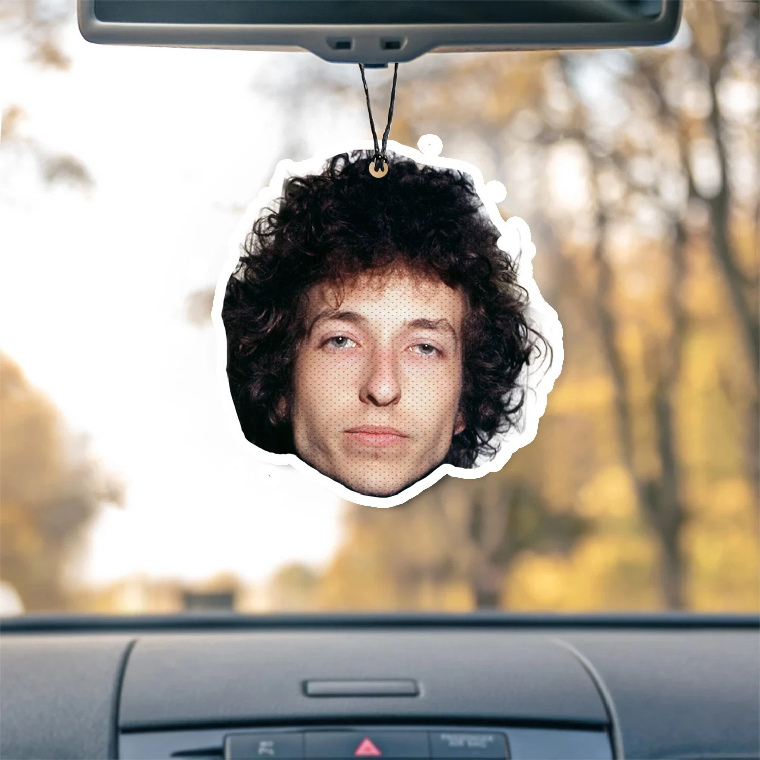 Bob Dylan Unscented Hanging Car Air Freshener Freshie