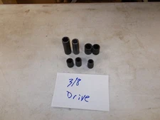 Snap on Tools used, Save 50% or more, Free Shipping, 7 pcs 3/8" sockets
