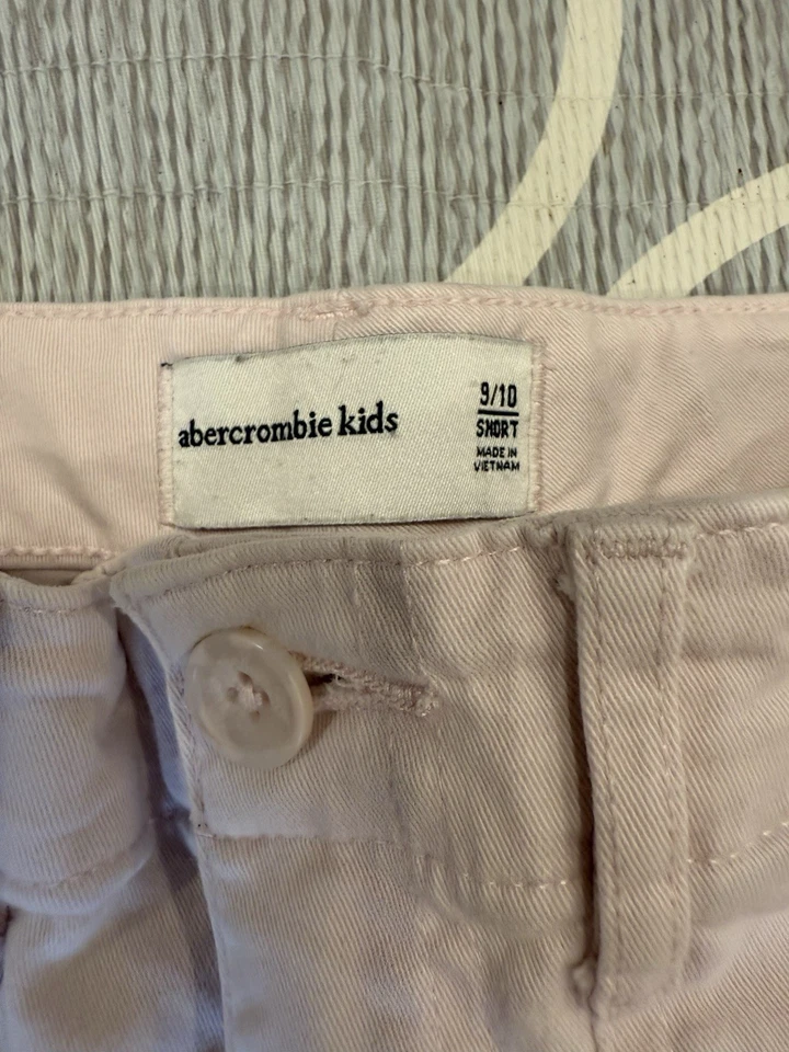 RARO DE COLECCIÓN Niñas Abercrombie Niños 9/10 Pantalones Cortos Rosa Claro Foto 2 de 3