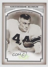 2006 Donruss Threads College Gridiron Kings Silver 185/250 John David Crow 0f8