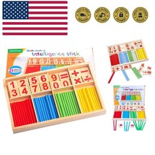 Counting Rods and Number Cards Set - Enhances Math Skills for Preschool Kids