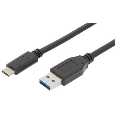 DIGITUS USB Typ C Verbindungskabel Typ C auf A St/St 1,0m voll ausgestattet Gen2
