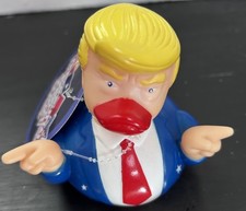 Donald Trump Rubber Duck Novelty Toy Presidential Speech New 3.5”