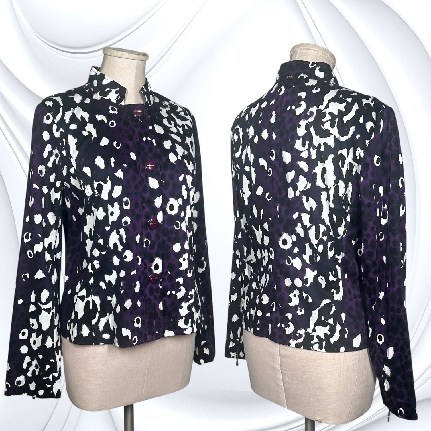 ST. JOHN COLLECTION Lightweight Jacket Leopard Pr… - image 12