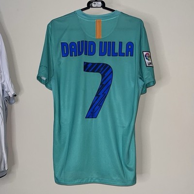 Barcelona 2010/11 Nike Auswärts Fußball Trikot Neuwertig David Villa 7 Herren Medium