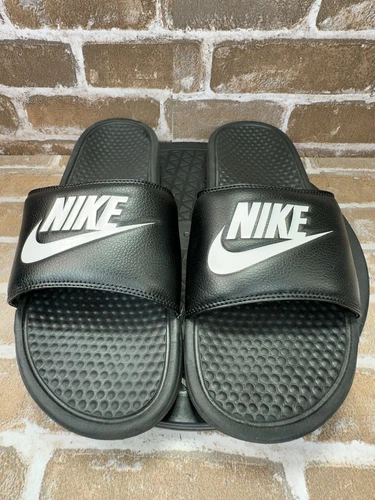 Sandali Nike Benassi JDI Slides nero bianco 343880 090 uomo taglia 12