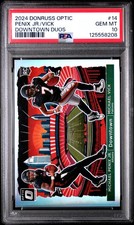 2024 PANINI DONRUSS OPTIC DOWNTOWN DUOS MICHAEL PENIX JR./MICHAEL VICK PSA 10