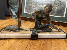 sculpture signé : Uriano et Rochard socle en marbre 27 cm