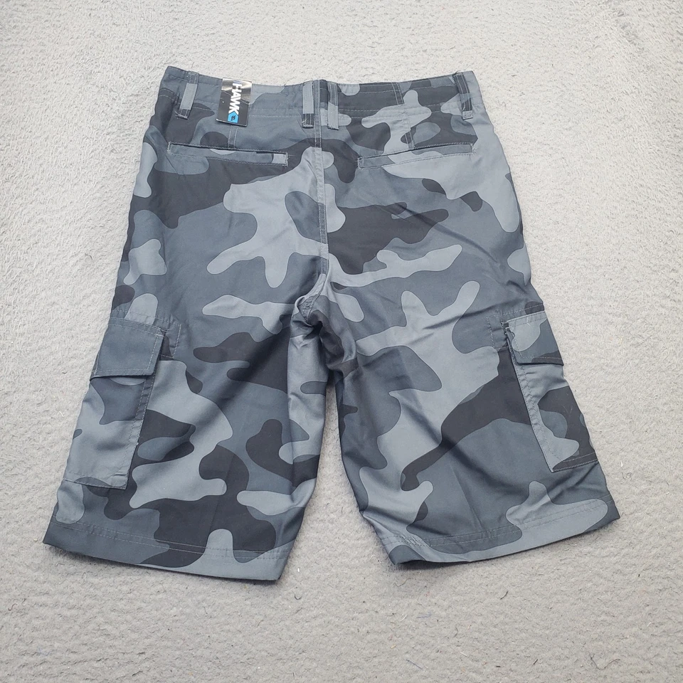 Pantalones Cortos de Carga Tony Hawk Para Hombre Talla 29 Multi Camuflaje Utilidad Bolsillo 11" Entrepierna Exterior Foto 2 de 4