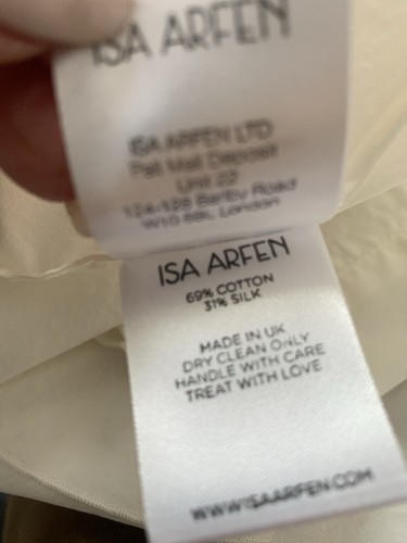 Isa Arfen Relaxed Founce Top White UK12 - Picture 16 of 18