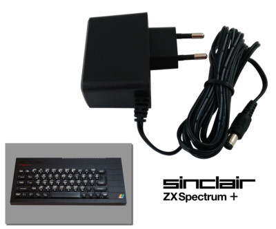 Netzteil für Sinclair ZX Spectrum + Kabel 1,5m - EU Stecker AC Adapter Plus