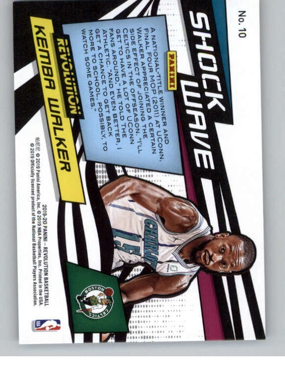 2019-20 Panini Revolution Shock Wave #10 Kemba Walker (ref 136447) - Image 2 of 2