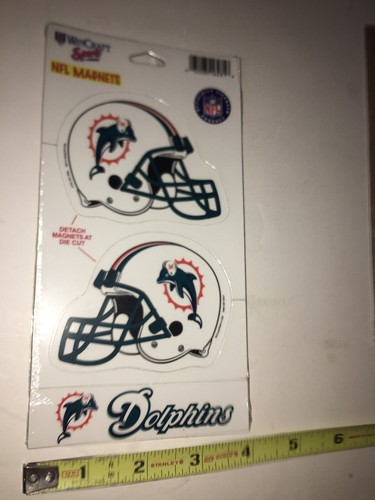 2 Miami Dolphins NFL Magnet Packs Wincraft Sports Officially Licensed - Picture 6 of 7