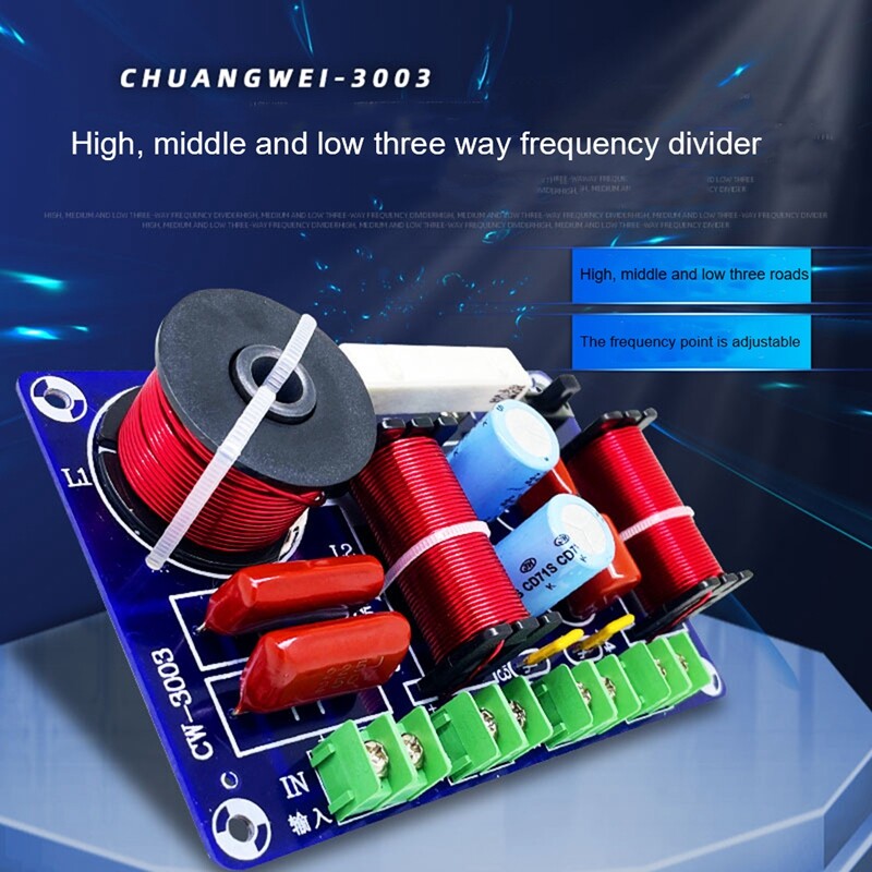 3 Way Frequency Divider HiFi Crossover Home Theater High Middle and