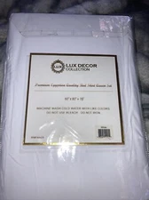 Lux Decor Collection Queen Bed Skirt White 1800 Series Ultra Soft Egyptian Qty. 