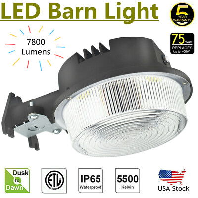 Outdoor LED Barn Yard Street Security Light Dusk to Dawn Waterproof Flood light