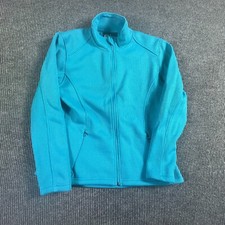 Polar King Jacket Womens L Blue Full Zip Fleece Skiing Winter Outdoors Hiking