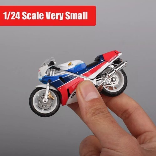 1/24 Tiny Scale Honda VFR750R RC30 1987 Diecast Motorcycle Model Racing Bike Toy - Picture 4 of 12