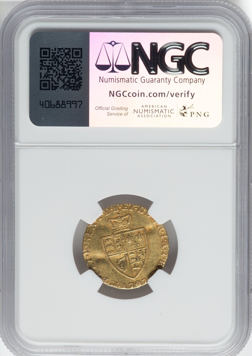 Great Britain - 1797 George III Half Guinea - NGC VF Details