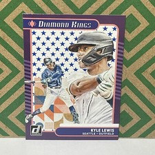 2021 Panini Donruss Baseball Kyle Lewis Purple Stars SP Diamond Kings #13