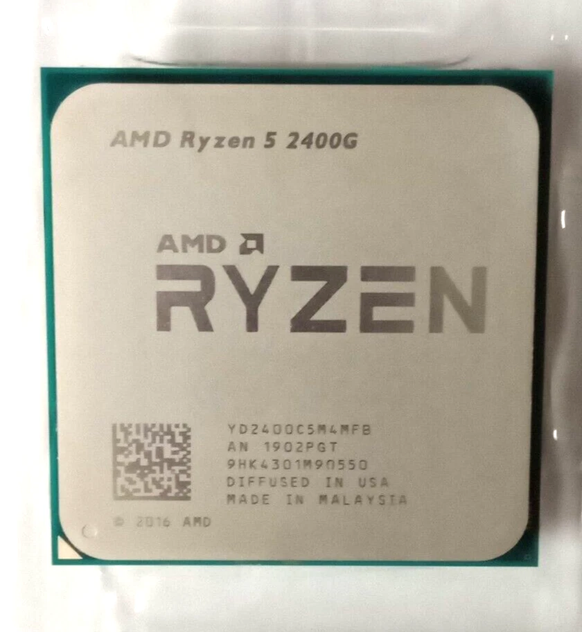 YD2400C5M4MFB AMD Ryzen 5 2400G Radeon Vega Gráficos AM4 Socket CPU Vendedor de EE. UU. Foto 2 de 3