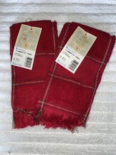 Charles Craft Cranberry 14-Count Border Fingertip Towel Cross Stitch New Set