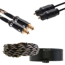 Toslink Optical Cable Digital Audio Fiber Optic SPDIF Sound Cord Wire Dolby lot