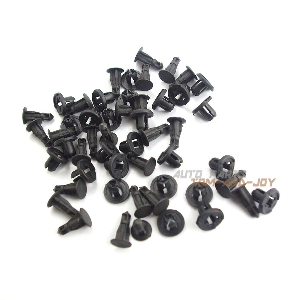 30x Rivet Fastener Fender Retainer Push Clips MR200300 9mm For Honda Mitsubishi Foto 3 de 4