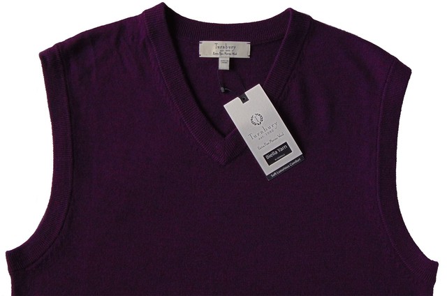 men's purple sweater vest