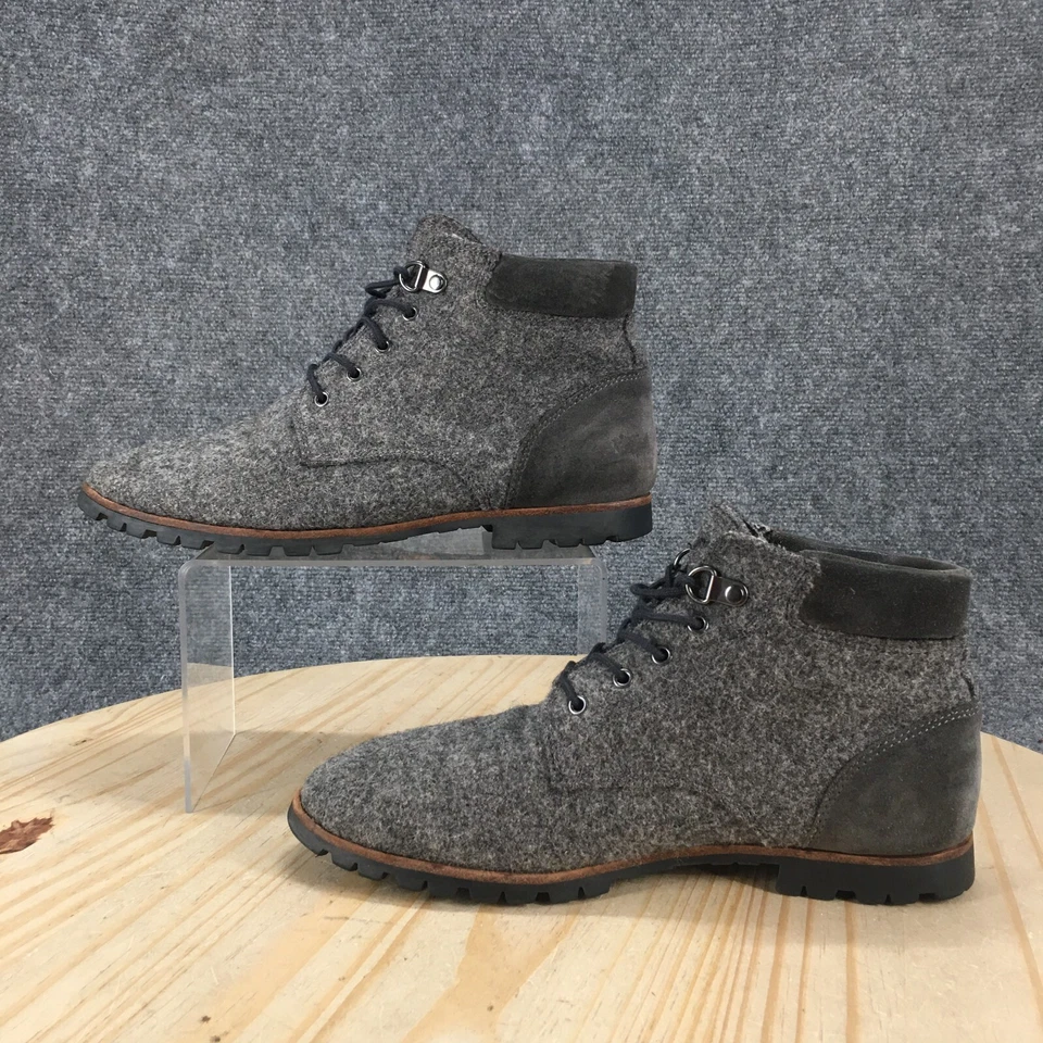 Woolrich Boots Womens 8 Chukka Gray Wool Lace Up Comfort Ankle Top WW3500-030 - Image 2 of 4