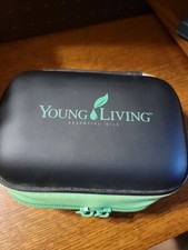 Young Living Essential Oils Carrying Hard Case Purple Black Holds 10 Bottles