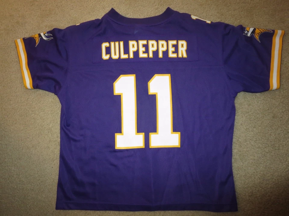 Camiseta para mujer Daunte Culpepper #11 Minnesota Vikings NFL Reebok LG L NUEVA CON ETIQUETAS Foto 3 de 3
