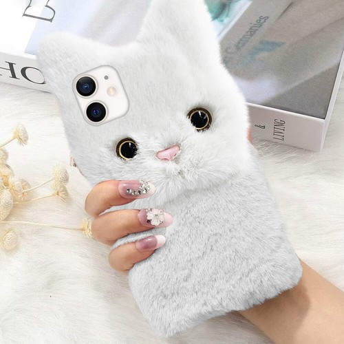 Plush Lovely Cat Phone Phone Protective Case Compatible for iPhone 11 - 第 3/5 張圖片