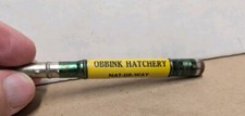 Vintage Obbink Hatchery Nat-Ur-Way Chicks Feed Phn 193 Carroll IA Bullet Pencil