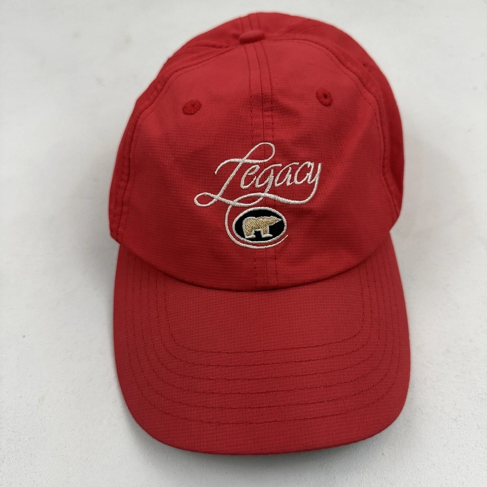 Antigua Legacy Golf Links Nicklaus Red Hat Strap-back Performance Technical Fit - Image 3 of 4