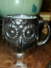 Home Essential 3D Owl Mug Metallic  Textured  Coffee  Mug ~ Free Ship ~ New