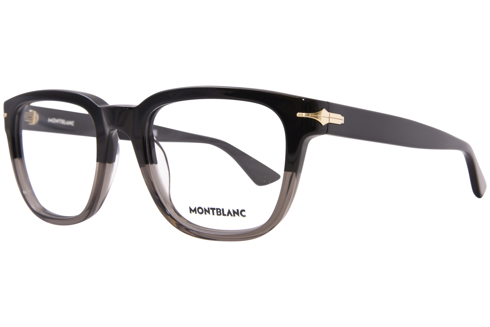 Мужские очки Mont Blanc MB0305O 007 в чернойпрозрачно-коричневой оправе с полной оправой 53 мм 40790₽