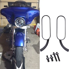 8mm 10mm Motorcycle Rearview Mirrors For Harley Touring Street Road Glide King