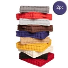 Set of 2 Tufted Chair Booster Pads Cotton Thick Firm Seat Cushions Riser Elderly